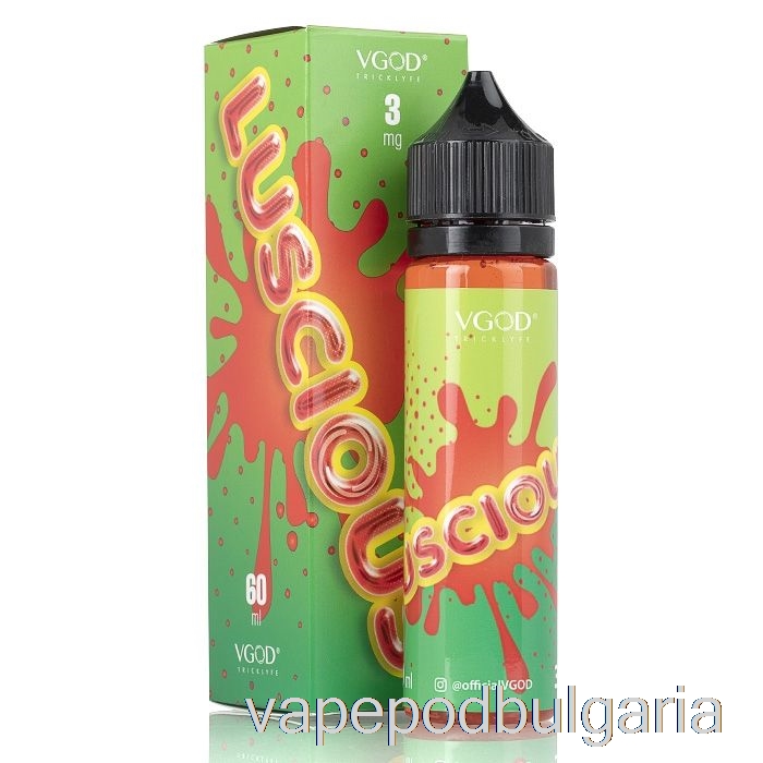 Vape 10000 Дръпки Luscious - Vgod E-liquid - 60ml 3mg